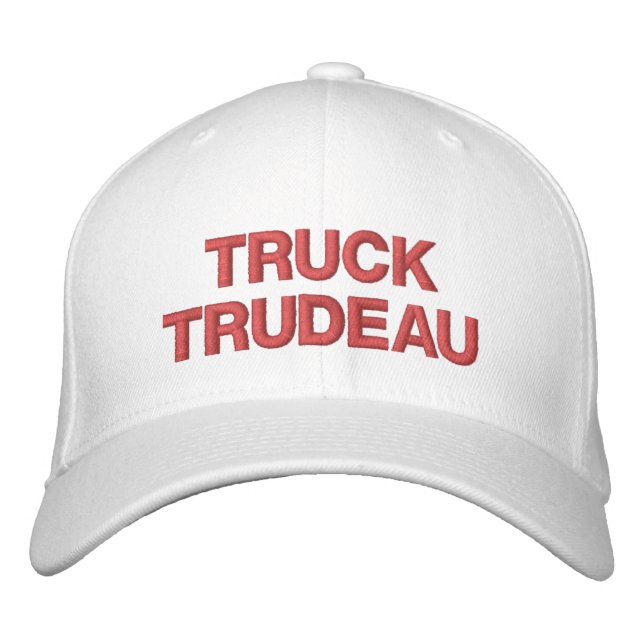 Casquette Brodée Truck Trudeau drôle camionneurs canadiens anti Tru (Devant)