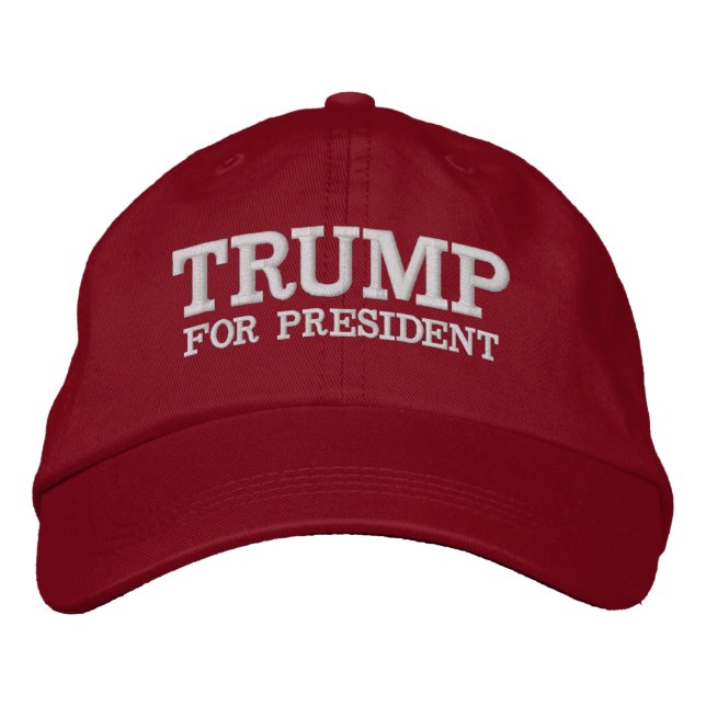 Casquette Brodée Trump 2024 pour le président (Devant)