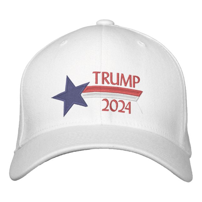 Casquette Brodée Trump 2024 Star Design (Devant)