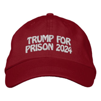 CASQUETTE BRODÉE TRUMP POUR PRISON 2024