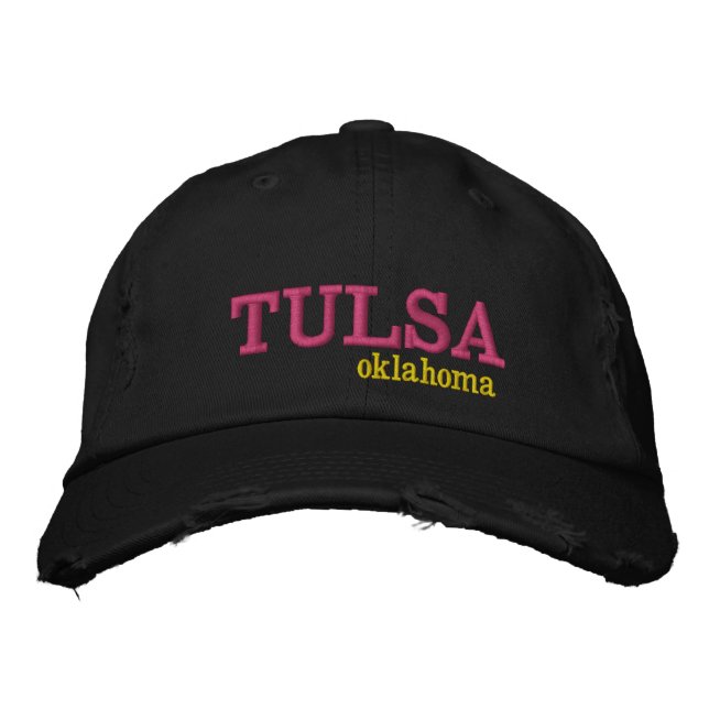 Casquette Brodée Tulsa l'Oklahoma à la mode (Devant)