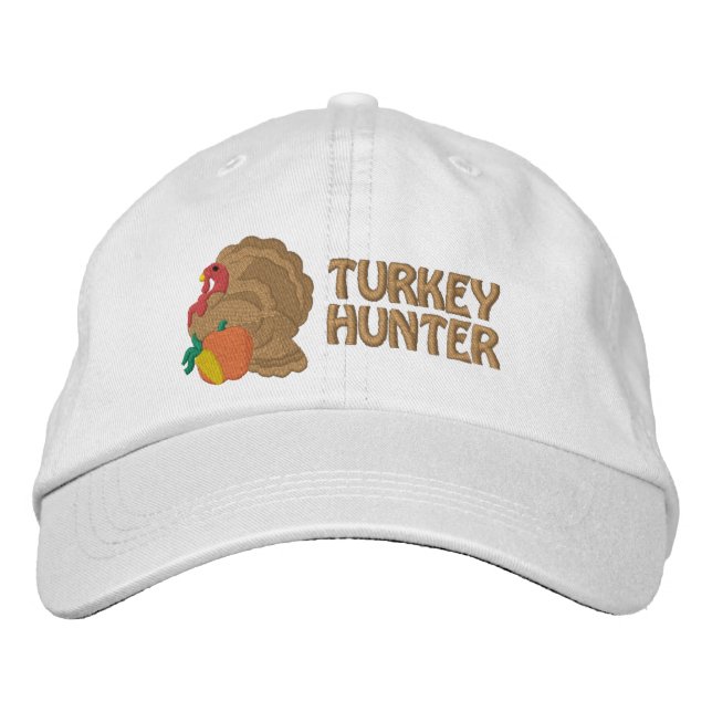 Casquette Brodée Turkey Hunter Embroidered Cap - Customizable (Devant)
