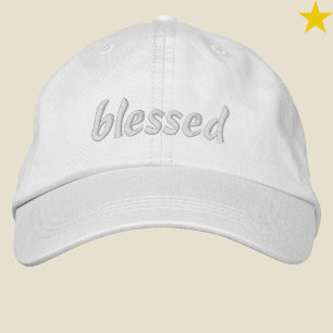 Casquette Brodée Typographie cursive blanche minimaliste moderne