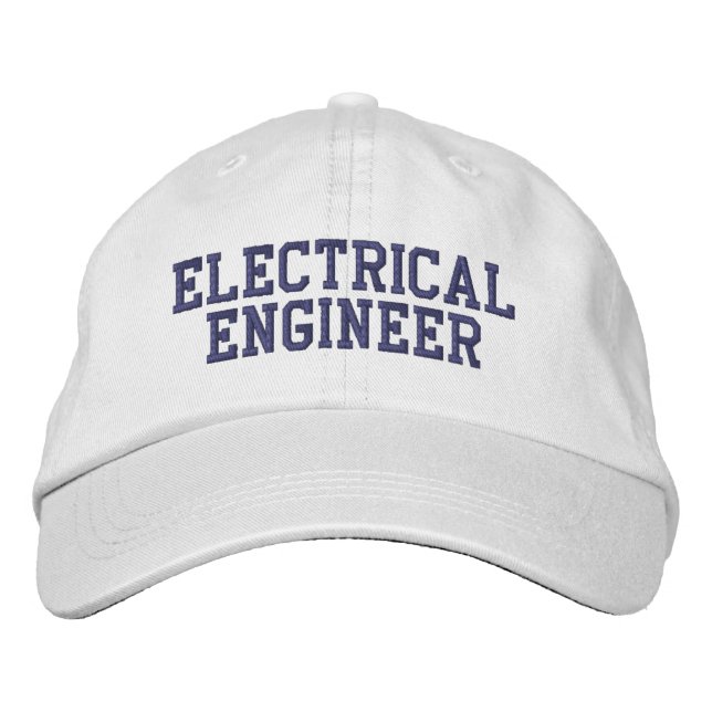 Casquette Brodée Typographie du génie électrique (Devant)