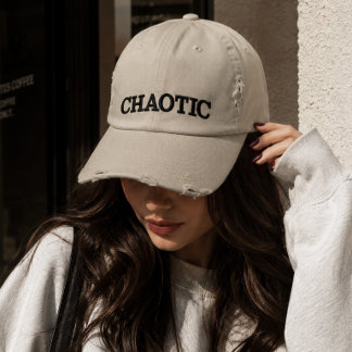 Casquette Brodée Typographie Énergie Chaotique 