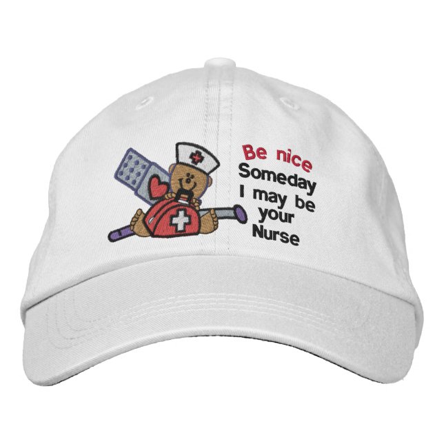 Casquette Brodée Un jour Infirmière (Devant)