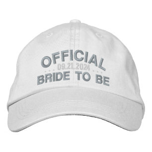 Casquette Brodée Une mariée officielle qui s'amuse à dire rose sur 