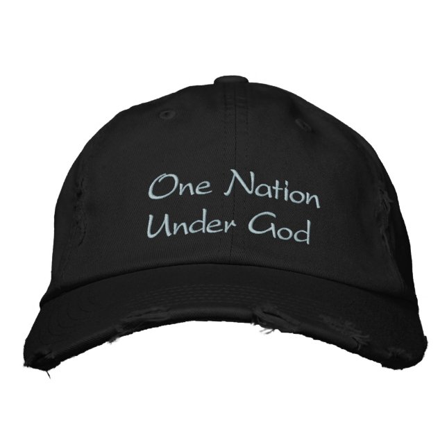 Casquette Brodée Une nation sous Dieu (Devant)