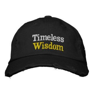 Casquette Brodée Une sagesse intemporelle