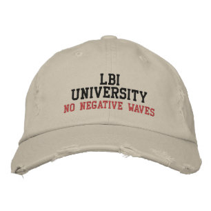 CASQUETTE BRODÉE UNIVERSITÉ LBI PAS DE VAGUES NÉGATIVES