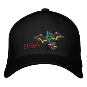 CASQUETTE BRODÉE USA SUN DRAGON