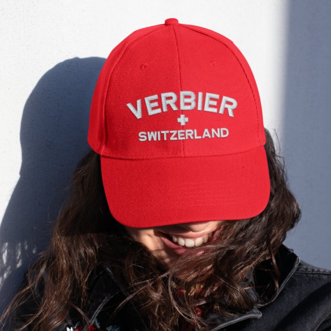 Casquette Brodée Verbier, Suisse. Personnalisable  (Créateur téléchargé)