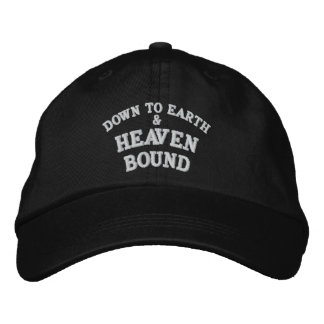 CASQUETTE BRODÉE VERS LA TERRE, &, LE CIEL, LIÉ