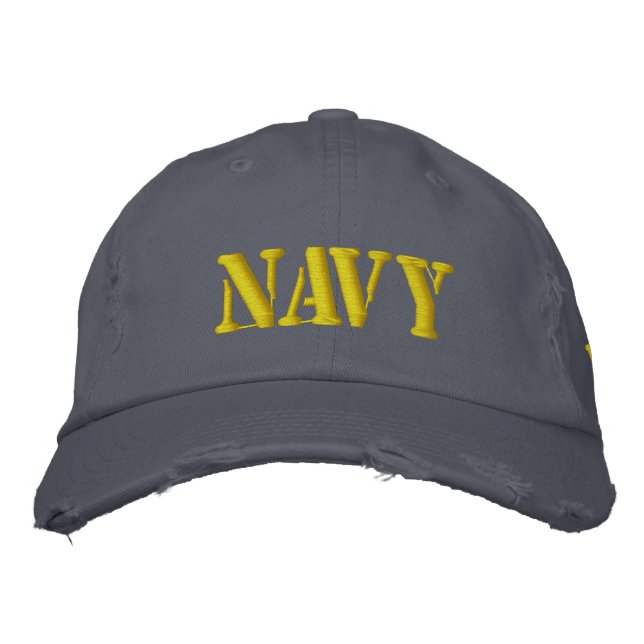 Casquette Brodée Vétéran de la marine (Devant)