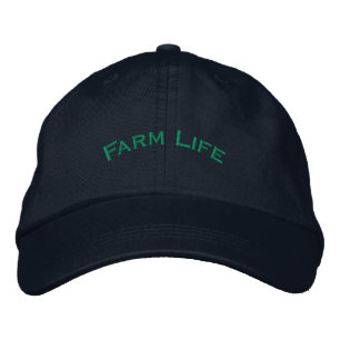 Casquette Brodée VIE RURALE Texte Navy Inspiré du Patrimoine Agrico