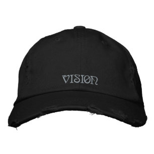 Casquette Brodée Vision Citation Spirituelle Vintage Noir pourpre