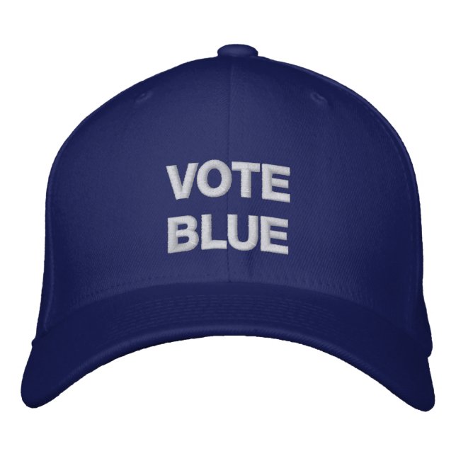 CASQUETTE BRODÉE VOTE BLUE 2020 (Devant)