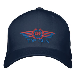 Casquette Brodée Votre étoile Monogram Aviation Laurels Pilote Aile