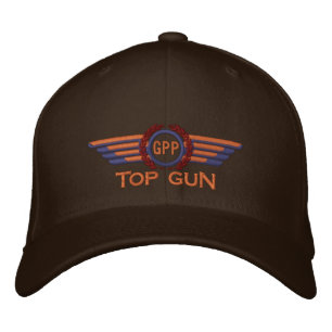 Casquette Brodée Votre étoile Monogram Aviation Laurels Pilote Aile