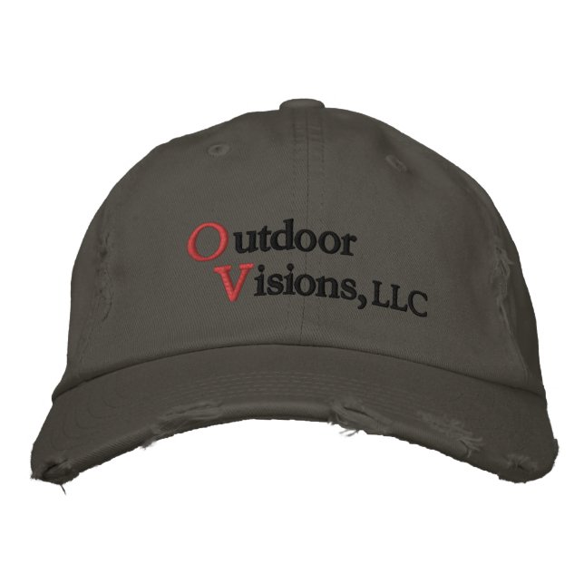 Casquette Brodée Vues d'extérieur profil bas robuste (Devant)