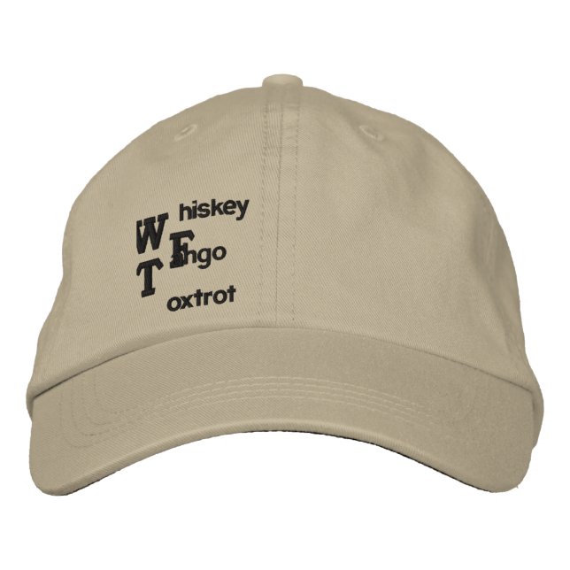 CASQUETTE BRODÉE WTF (Devant)