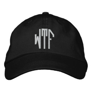 Casquette Brodée WTF lg oct adj blk ht