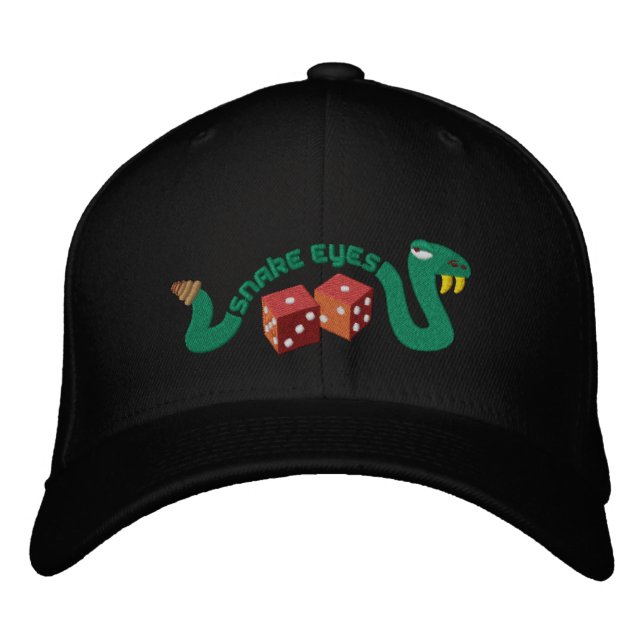 Casquette Brodée Yeux de serpent (Devant)
