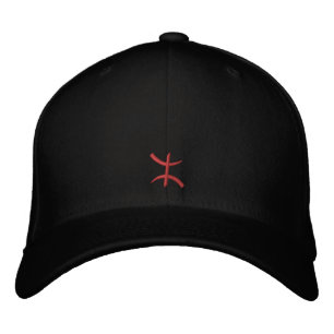 Casquette Brodée Za rouge de 3 cm