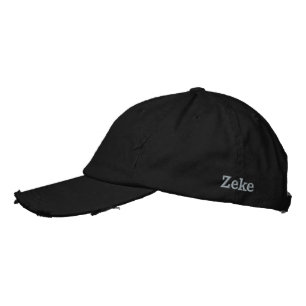 Casquette Brodée "Zeke" nom masculin brodé,