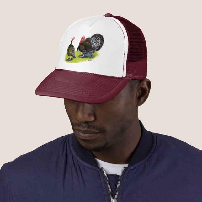 Casquette Bronze large de Turquie (En situation)