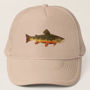 Casquette Brook Trout Fish Painting