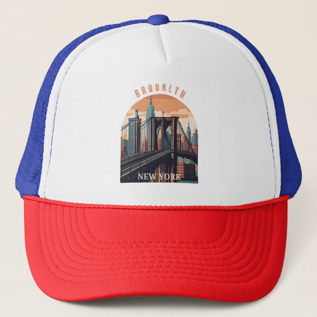 Casquette Brooklyn Bridge Retro New York (Devant)