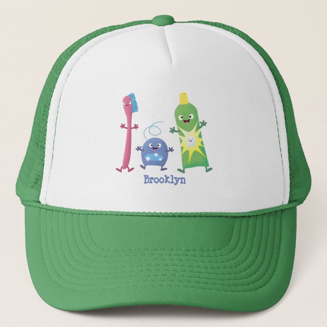 Casquette Brosse à dents mignonne dentifrice dentaire soie d (Devant)