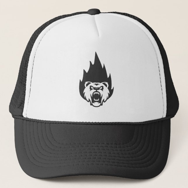 Casquette brûler bébé brûler ours flamme chapeau camionneur  (Devant)