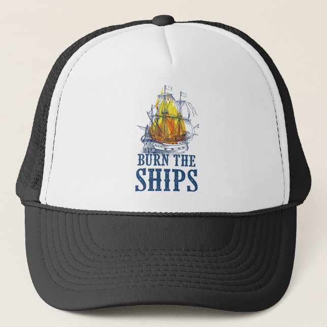 Casquette Brûler les navires, Pour les fans de King et Count (Devant)