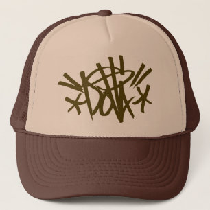 Casquette brun d'étiquette de DOLLA