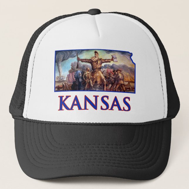 Casquette Brun du Kansas John et le prélude tragique (Devant)