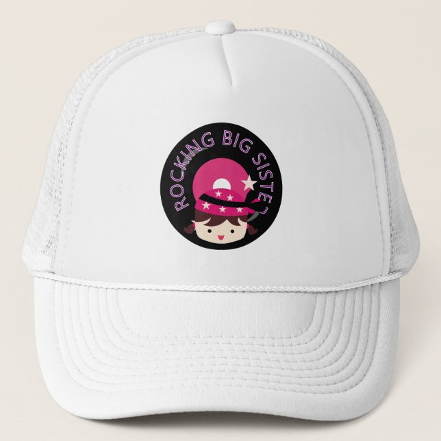 Casquette Brunette Rocking Big Sister (Devant)