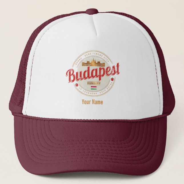 Casquette Budapest Design Hongrie Parlement Vintage (Devant)
