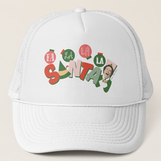 Casquette Buddy l'Elfe | Fa La La La Père Noël (Devant)