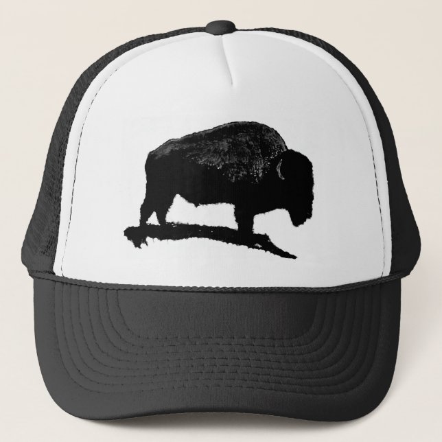 Casquette Buffle noir et blanc (Devant)