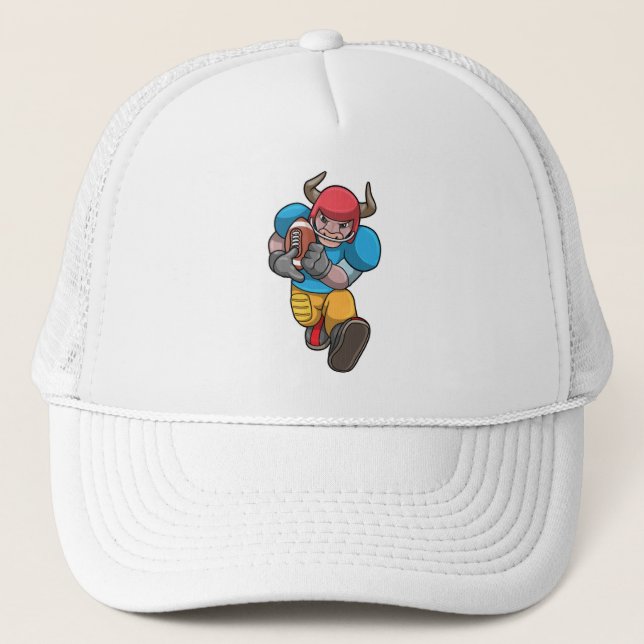 Casquette Bull à Sports avec Football & Casque (Devant)