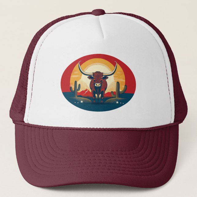 CASQUETTE BULL BY THE HORNS TRUCKER (Devant)