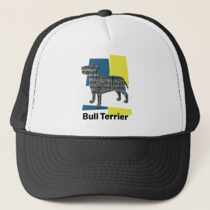 Casquette Bull Terrier Français Chien Silhouette Tricolore G