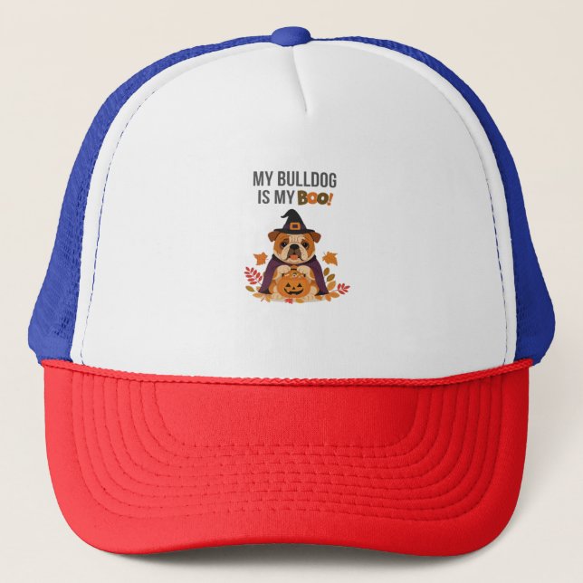 Casquette Bulldog Halloween Costume  My Bulldog is My Boo Do (Devant)
