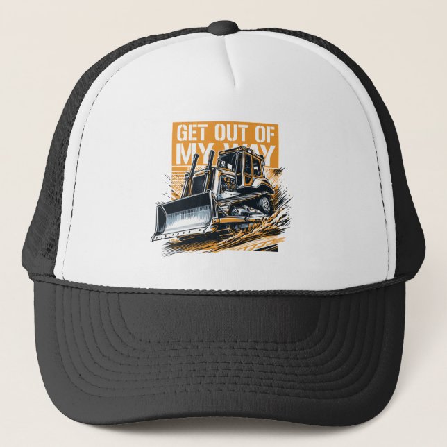 Casquette Bulldozer, sors de mon chemin (Devant)