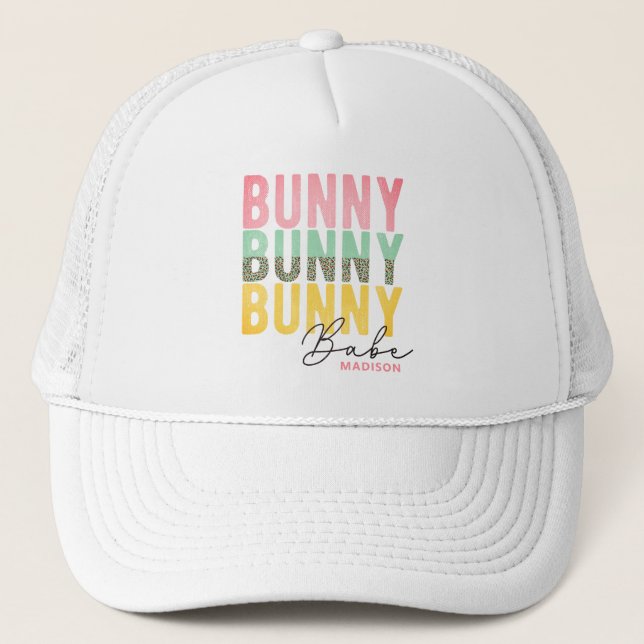 Casquette Bunny Babe mignonne Fille moderne Pâques personnal (Devant)
