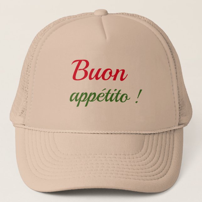 Casquette Buon appétito (Devant)