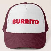 BURRITO slogan amusant camionneur chapeau