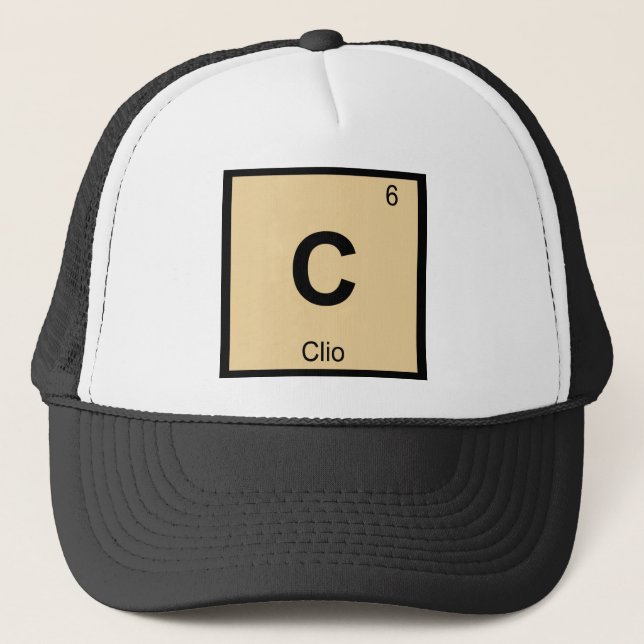 Casquette C - Symbole de table périodique de la chimie de la (Devant)